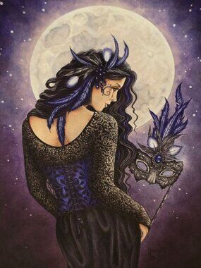 Jessica Galbreth MOONLIGHT MASQUERADE Enchanted Art 5X7 Mini Print EAP3861
